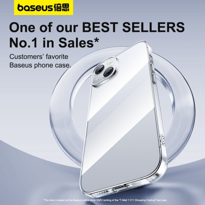 Baseus Simple Series II Phone Case for iP 15 Pro Max, Clear
