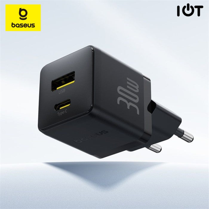 Baseus Palm Kepala Charger USB A + Type C 30W EU