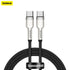 BASEUS Cafule Series Metal Data Cable C to C 100W 1m -CATJK-C