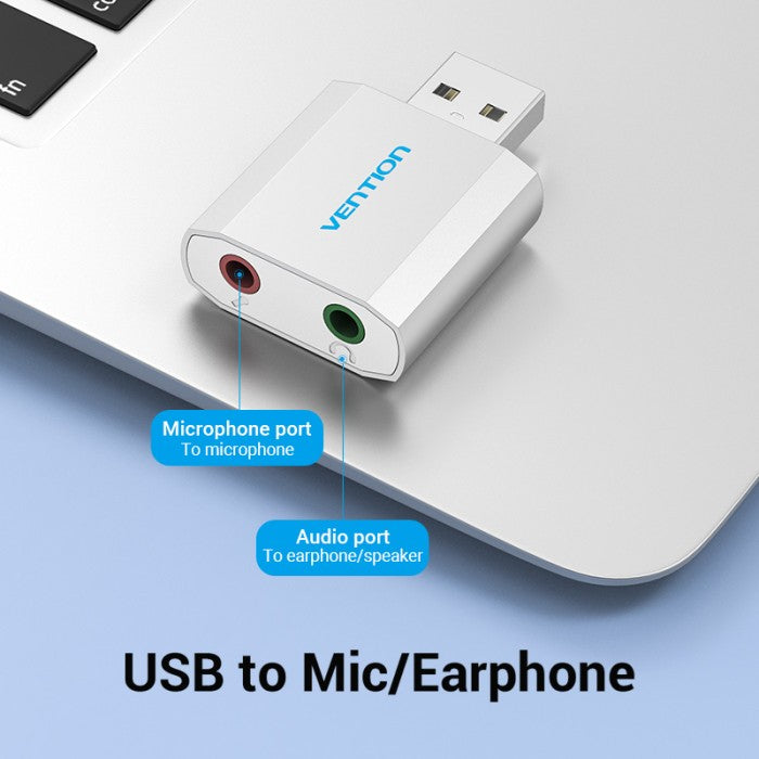 Vention Universal External USB Sound Card - VAB-S13
