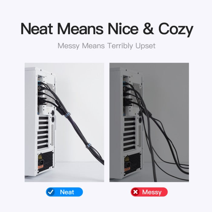 Vention KAA Kabel TIE Winder Protector Earphone Velco Organizer - KAA