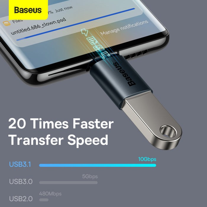 Baseus OTG Type C to USB 3.1 Ingenuity Series Mini - ZJJQ00000