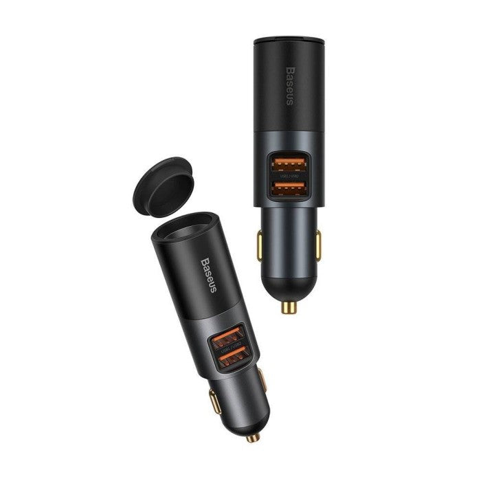BASEUS Car Charger Fast Charging 120W U+U with Cigarette Lighter CCBT