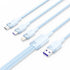 Vention Kabel Data Charger 3 in 1 USB A 2.0 to USB Type C/Micro/Lightning 2A 3A 6A 120W - CTR