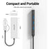 Vention HUB USB 3.0 4 Port Hub with USB Type C 2in1 Interface 0.15M ABS Power Supply - CHT