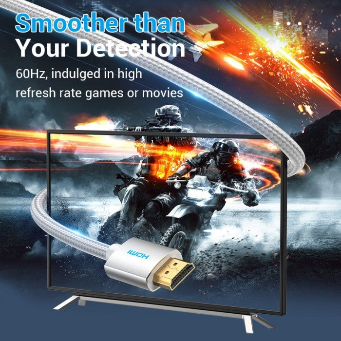 Vention Kabel HDMI UHD 4K 60hz Male to Male Cotton Braided 15M - AAB
