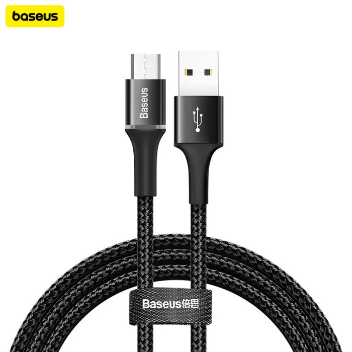 Baseus Halo Kabel Charger USB A to USB Micro 2M Black - CAMGH-C