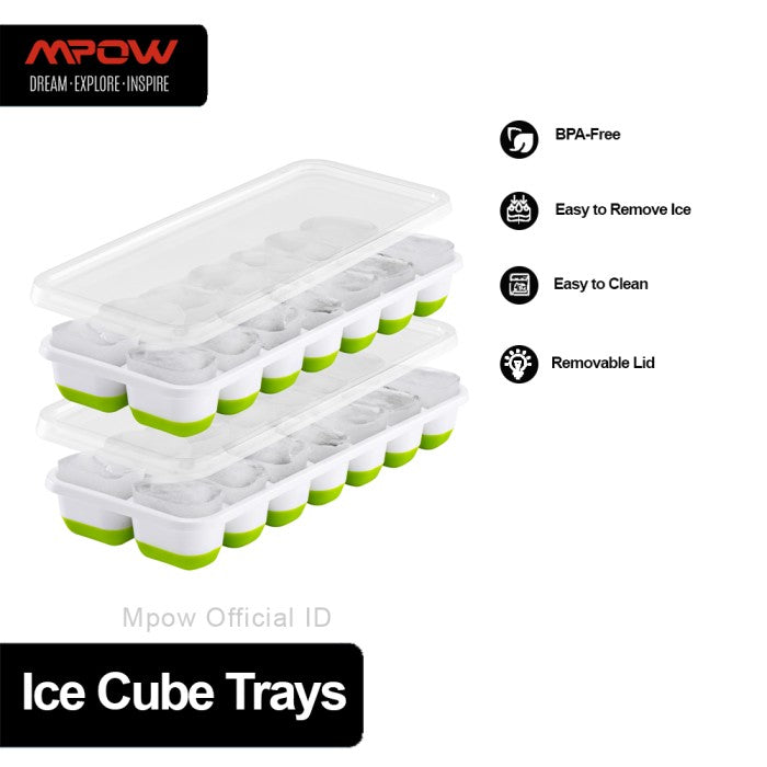 MPOW - Omorc Ice Cube Trays, 4 pack, Easy Release BPA Free MECP218