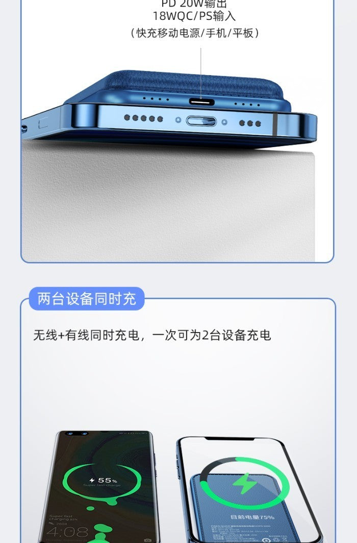 Pisen Wireless Powerbank 5000mAh Magsafe Charger 20W - CCY-DY03