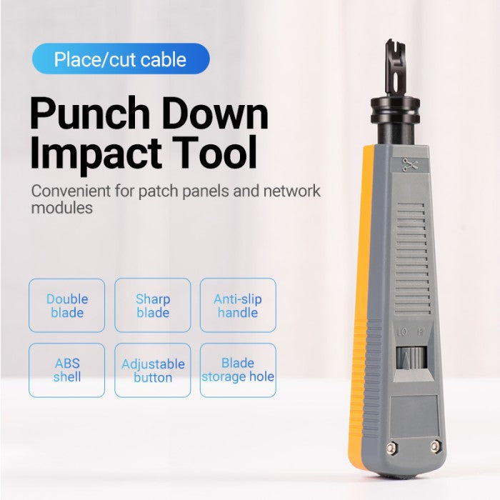 Vention Alat Pengupas Kabel Punch Down Impact Tool Modular Jack - KEC