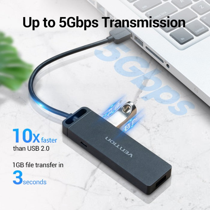 Vention  Hub 4in 1 USB 3.0 with Power Supply - CHL