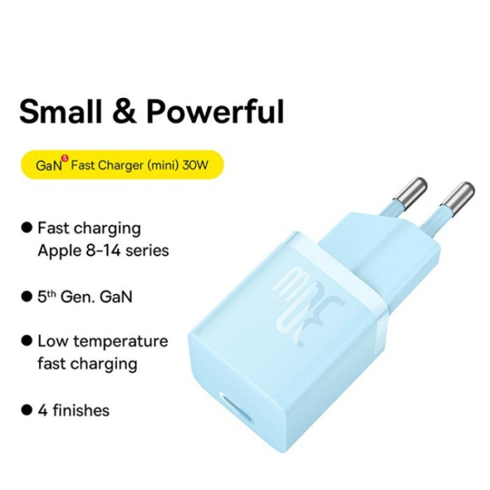 Baseus GaN5 Fast Charger Adaptor (mini) 1C 30W EU
