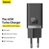 OS-Baseus GaN5 Pro Fast Charger C+C 40W EU Black