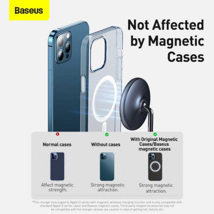 Baseus Swan 2-in-1 Wireless Magnetic Charging Bracket 20W - black