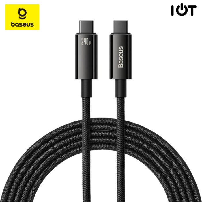 Baseus Tungsten Gold Fast Charging Data Cable Type-C to Type-C 240W 3m