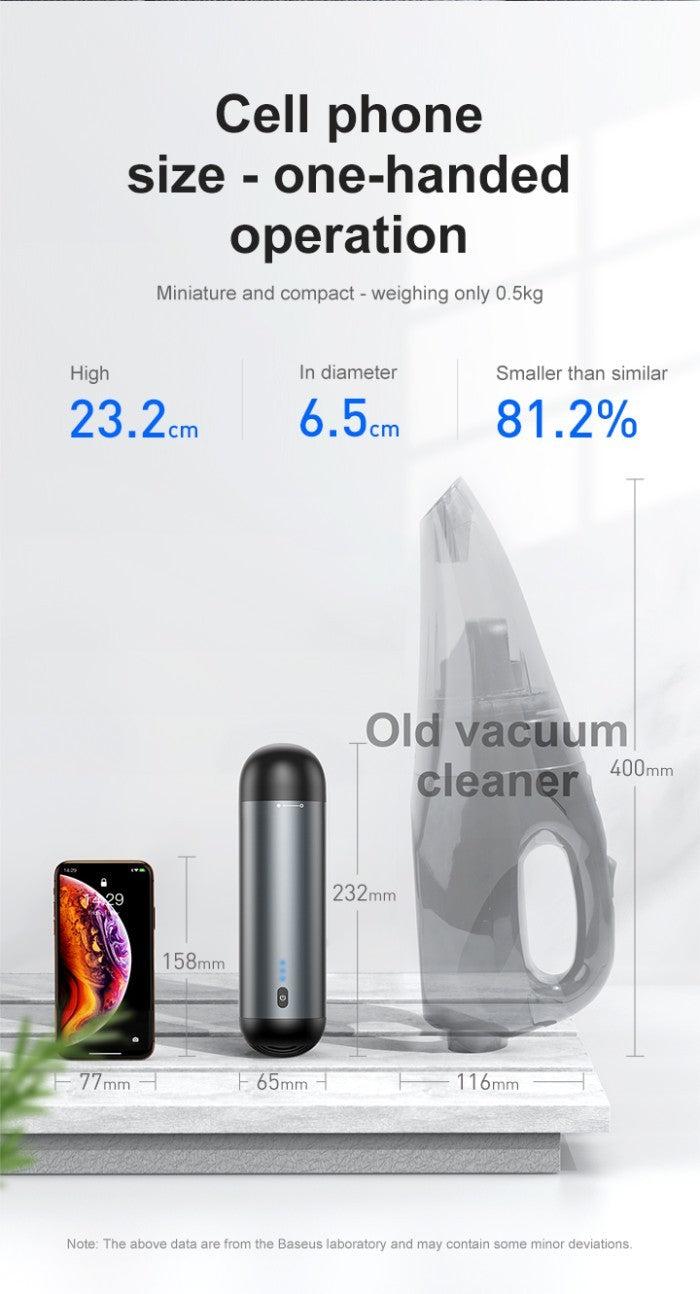 Baseus Capsule Cordless Vacuum Cleaner Portable Mobil - CRXCQ01