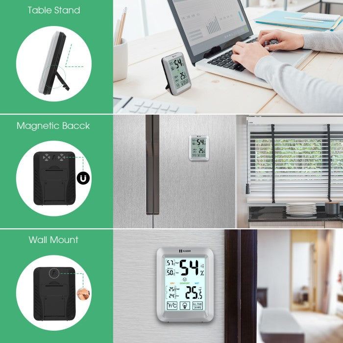 MPOW Habor Hygrometer Indoor Thermometer with Touchscreen - HBHM220