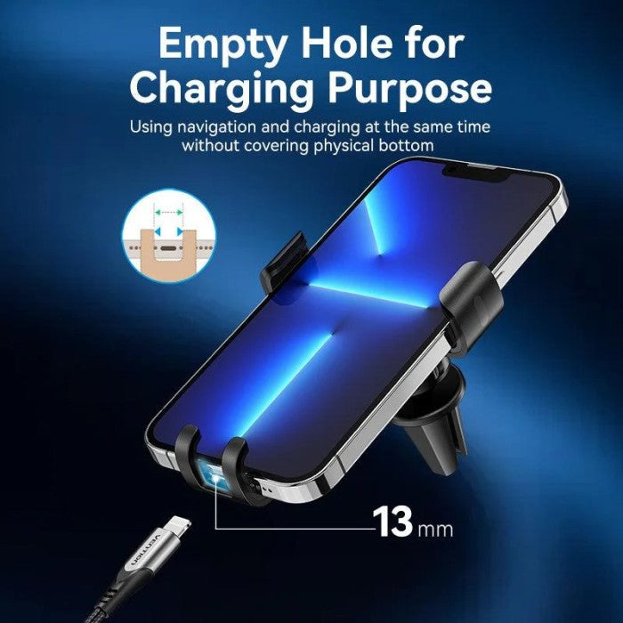 Vention Auto-Clamping Car Phone Mount With Duckbill Clip Square Fashion - KCT