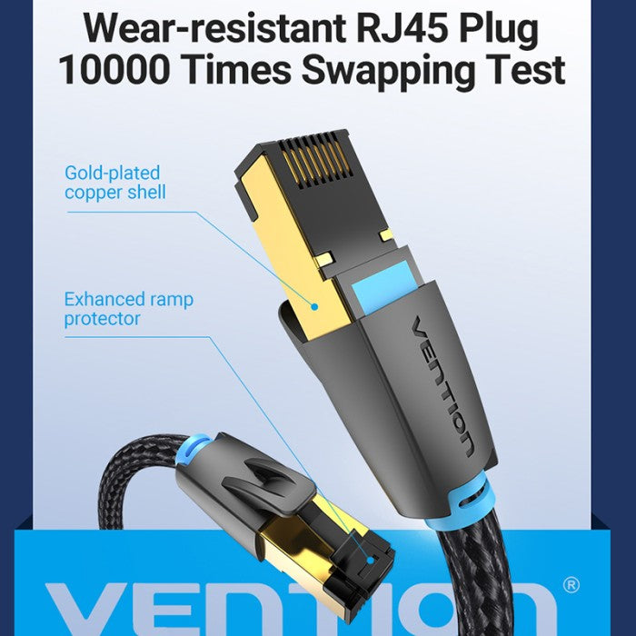 Vention Kabel Ethernet CAT 8 LAN SFTP Cotton Braided - IKG