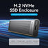 Vention Cassing M.2 NVMe SSD HDD Enclosure Bundling Kabel USB 3.1 Type C Gen 2 Heat Sink ABS Aluminum Alloy - KPK