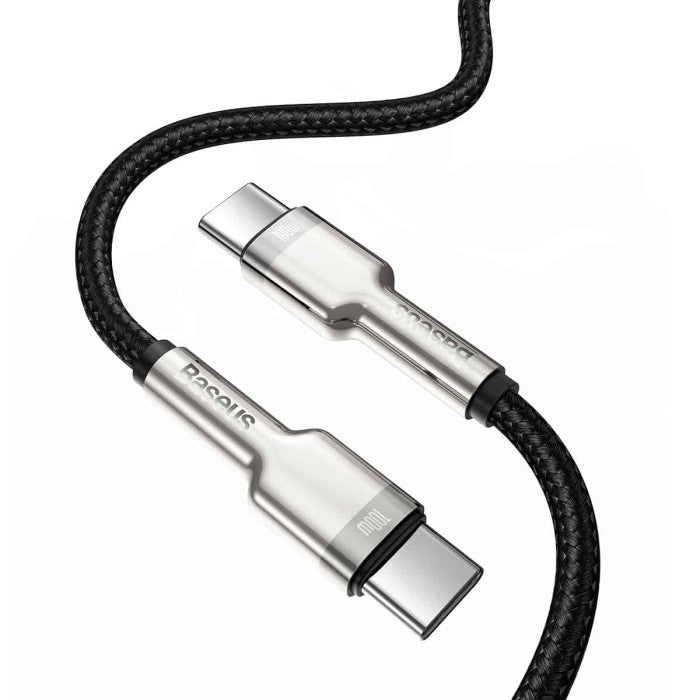 BASEUS Cafule Series Metal Data Cable C to C 100W 2m Hitam CATJK - D