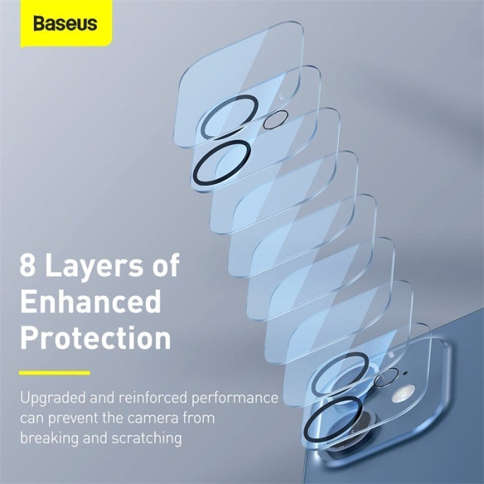 Baseus Full-Frame Lens Film For iPhone 12 (2pcs)