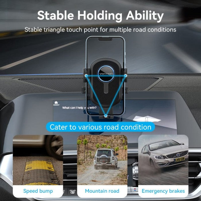 Vention Car Phone Mount With Suction Cup Holder - KCV