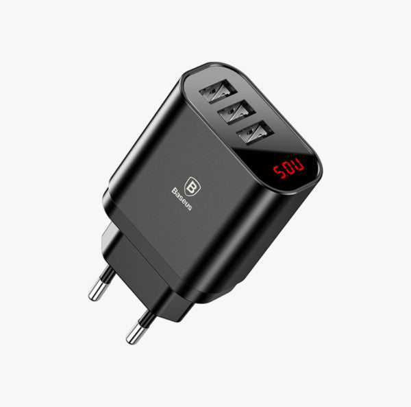 BASEUS Mirror Lake Intelligent 3USB Charger 3.4A CCALL-BH