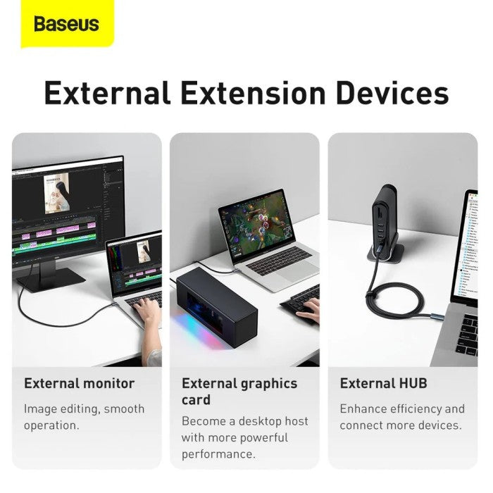 BASEUS High Density Braided Fast Charging Data Cable Type-C 1M CATGD