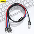 Baseus Three Primary Colors Kabel Charger 3in1 USB 1.2M - CAMLT-BSY