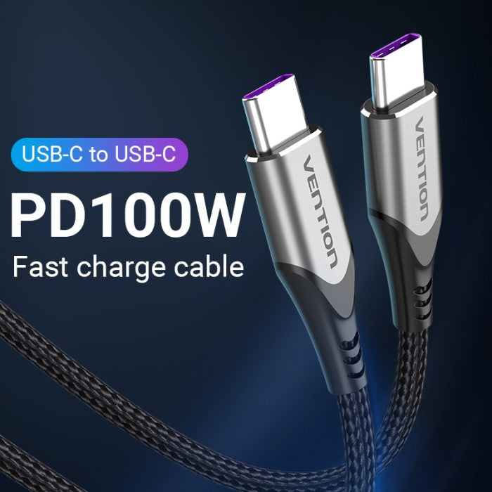 Vention Cable Charger  USB C to C Male 5A  Fast Charging - TAE