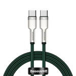 BASEUS Cafule Series Metal Data Cable C to C 100W 1m -CATJK-C