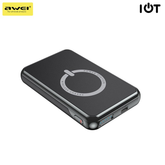 AWEI Powerbank with Magnetic Wireless Charger P118K