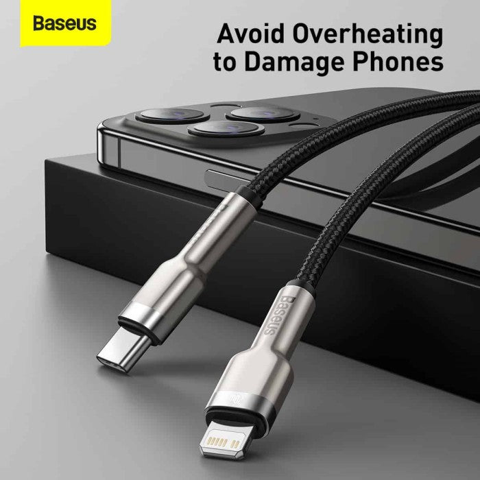 BASEUS Cafule Series Metal Data Cable Type-C to iP 20W 2m- CATLJK-B0