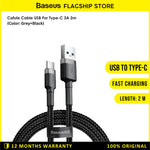 Baseus Cafule Kabel Charger USB A to Type C 2M - CATKLF-C