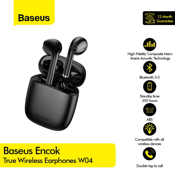 BASEUS Encok True Wireless Earphones W04 NGW04