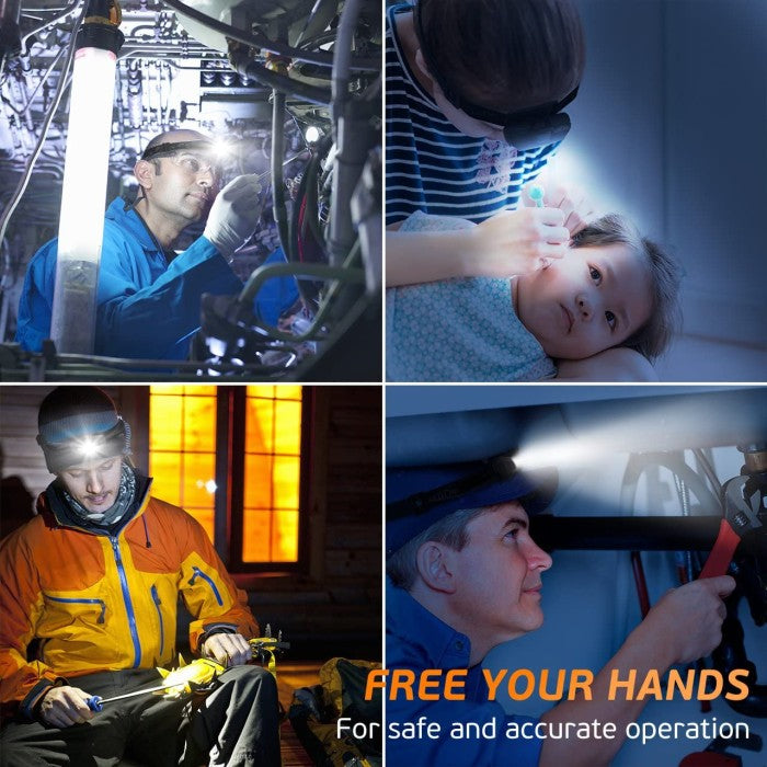 MPOW - Litom LED Headlamp, Super Bright Headlamp Waterproof LHL2