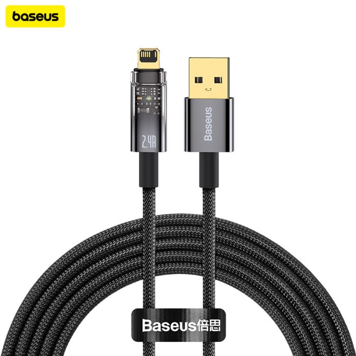 Baseus Explorer Series Auto Power-Off Charging Data Cable USB to IP