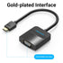 Vention Adapter Converter MIni HDMI to VGA With Audio Power Port 3.5mm HD 1080P 60Hz - AGA