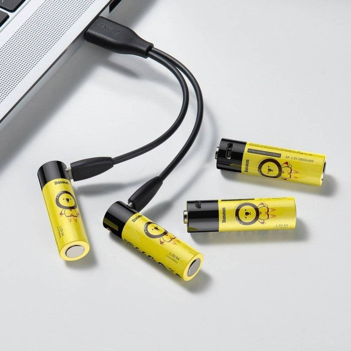 Baterai Baseus AA Rechargeable Li-ion - Battery Alkaline - PCWH