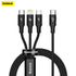 Baseus Rapid Series 3-in-1 Cable Type C to C+L+C 1.5M - CAMLT-SC