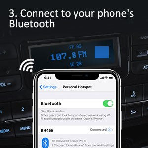 MPOW VTIN (Upgraded Version) FM Transmitter Bluetooth forCar GEBH466AD