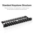 Vention Modular Ethernet Extender Keystone Jack Coupler RJ45 Cat6/Cat5e - IPG