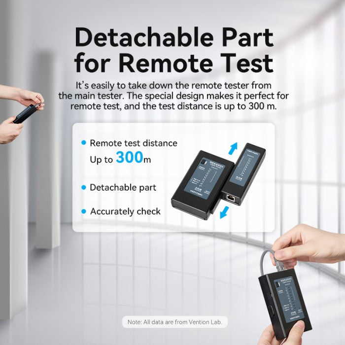 Vention Alat Penguji Manual Network Cable Tester RJ45 RJ11 - KEF