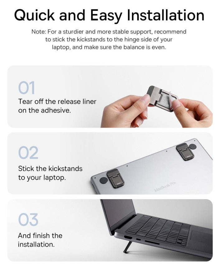 BASEUS Stand Laptop Kickstand Slim 2pcs LUZC