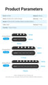 Vention Kabel Manager Organizer Cable Clips Holder For Dekstop 7 Line Ports - KBS