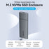 Vention Cassing M.2 NVMe SSD HDD Enclosure Bundling Kabel USB 3.1 Type C Gen 2 Aluminum Alloy - KPG
