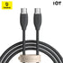 BASEUS Kabel Type-c to Type-c 100w Fast Charging Jelly Silica CAGD
