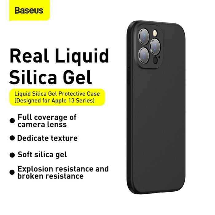 Baseus Liquid Silica Gel Protective Case For iP 13 pro max 2021 Black