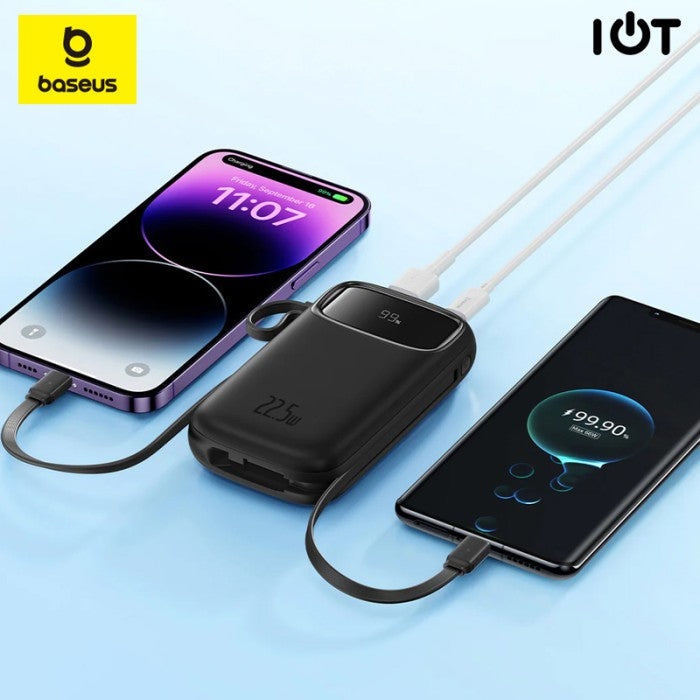 Baseus Qpow2 DualCable Digital Display Powerbank 10000Mah 22.5W